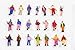 Evemodel P100W Model Trains 1:87 Painted Figures HO TT