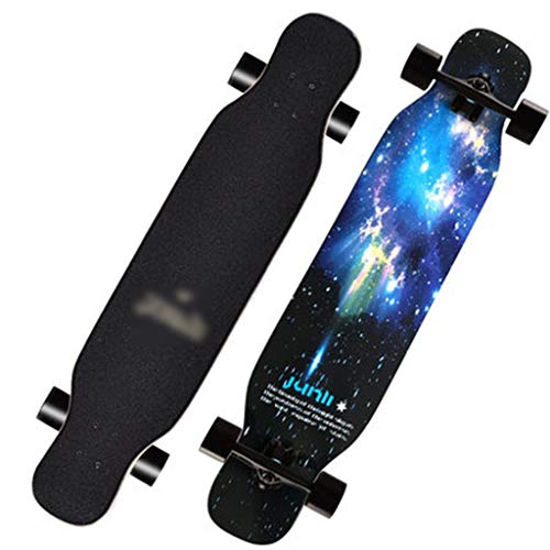 Monopatín Patín De Estribor Longboard Profesional Patín De Cuatro Ruedas Todo Terreno Patín De Baile Patín De Adultos Arce Resistente Tipo De Balancín Doble Soporte De Aleación