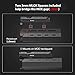 SOLOFISH 1450 Lumens MLOK Mount Tactical Flashlight with Green Laser Sight, Magnetic Rechargeable Laser Light Combo Compatible with MLok Rail