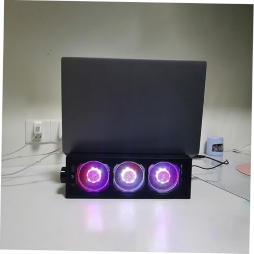 Base enfriadora ajustable para laptop RGB con 3 velocidades miniatura 6