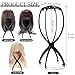 obeoby Wig Stand, Portable Wig Holder Wig Head Stand for All Wigs Travel Wig (black)