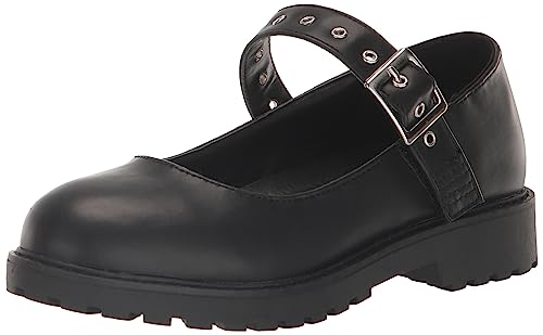 Steve Madden Girls Shoes Girls Adaptive Bitsy Mary Jane, Black, 13 Little Kid
