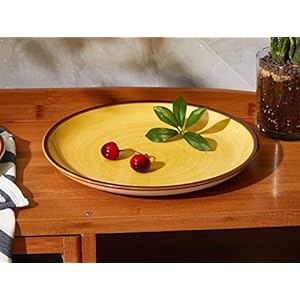 ONEMORE Porcelain Plates Set 10.5 inch Large Dinner Plates for Salad Dessert Ceramic Serving Plate Set of 4, Microwave and Dishwasher Safe ONEMORE Porcelain Plates Set 105 inch Large Dinner Plates for Salad Dessert Ceramic Serving Plate Set of 4 Microwave and Dishwasher Safe