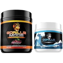 Gorilla Mode Pre Workout Cherry + HydroPrime Glycerol Pre Workout - Comprehensive Stack for Hyper-Hydration, Pump, Power, Endurance, and Thermoregulation