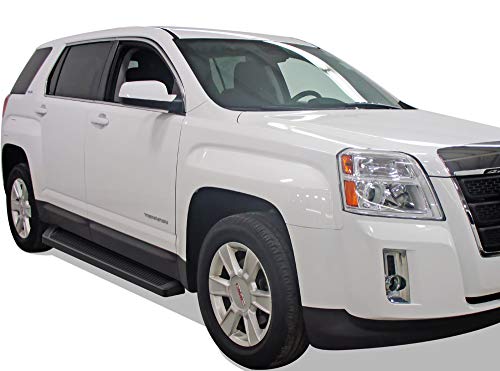 Estribos APS running boards 6in negros para Chevy Equinox miniatura 6
