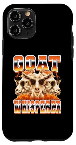 Goat Whisperer Goat Farmer Farming Farm Rancher Anni '90 Bootleg Custodia per iPhone 11 Pro