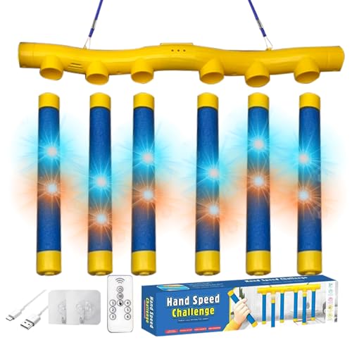 Reflex Speed Game - Falling Sticks Catcher, Hand-Eye Coordination Trainer, Interactive Reaction Toy | Reflex Reaction Challenge, Speed Hand Trainer, Remote Control Game for Kids and Adults