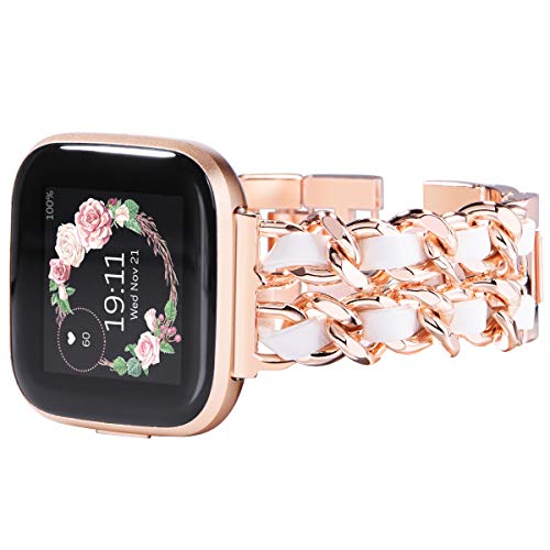 Wingle Compatible for Fitbit Versa 2 strap, Jewelry Bracelet Compatible with Fitbit versa Strap