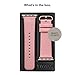 Fullmosa Leather Bands Compatible with Apple Watch Band 42mm 41mm 40mm 38mm for Women Men, Top Grain Genuine Leather Strap for iWatch Series 11/10/9/8/7/6/5/4/3/2/1,SE3/2/1, Peach/Rose Pink