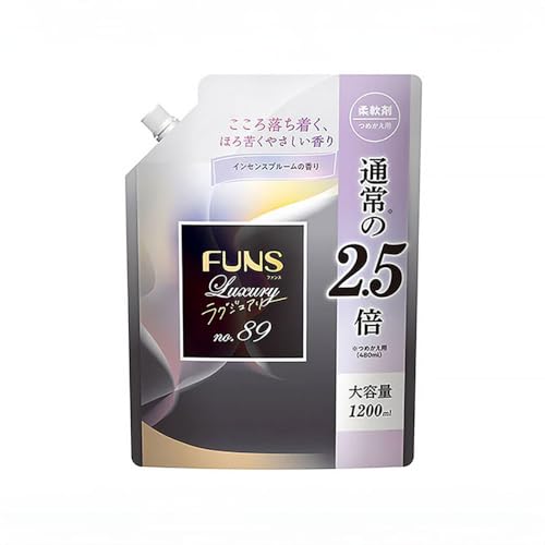 第一石鹸 FUNSラグジュアリー柔軟剤 No89 大容量 詰替用 1200ml×4個
