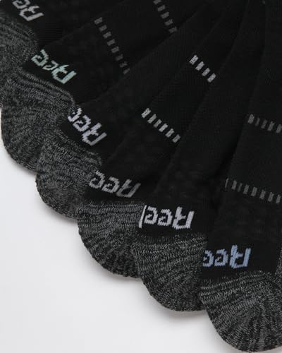Image of Reebok Womens Quarter Socks 6 Pack Comfort Cushioned Athletic Socks | Moisture-wicking Fabric Keeps Feet Dry, Flexible Knit Hugs the Arch, Plush Footbed Absorbs Shock