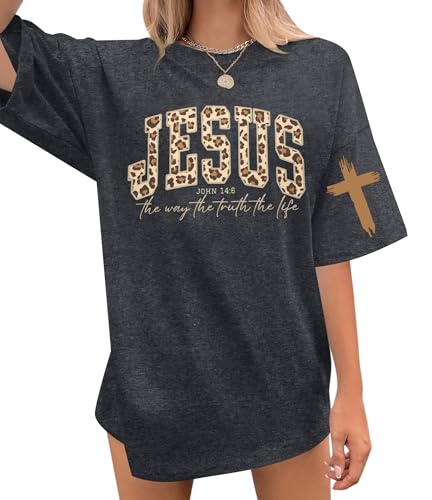 SFHFY Jesus Oversized Shirt Women: Christian T-Shirt with Coupon