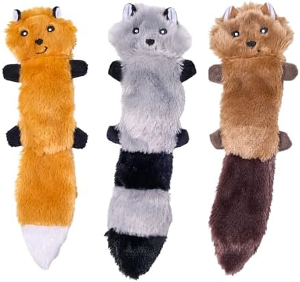 ZippyPaws Skinny Peltz - No Stuffing Dog Toy Pack to Keep Them Bu...