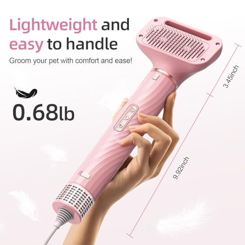 image for Morlivan Dog Hair Dryer with Slicker Brush, Dog Dryer for Pet Grooming