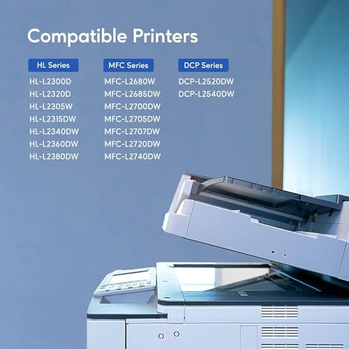 tn660 toner cartridge replacement compatible for brother tn 660 tn-660 tn630 high yield to use with hl-l2380dw hl-l2320d hl-l2340dw dcp-l2540dw mfc-l2700dw mfc