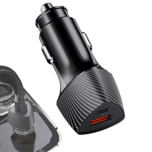 Carregador de telefone para carro | Carregador de carro rápido, adaptador de carregador de carro USB