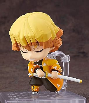 Good Smile Company Demon Slayer: Kimetsu no Yaiba: Zenitsu Agatsuma Nendoroid Action Figure, Multicolor