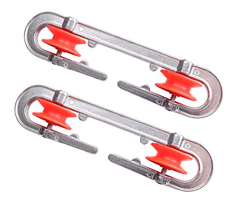 Nored Aluminum Clothesline Spreader Separator Pulley for Long Clothesline and Heavy Loads