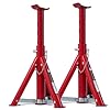 3 ton Car Axle Jack Stand Adjustable Folding Pipe jackstands Height Lift Support Jack Stand Mount Car Accessories Repair ToolRed