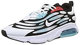 Nike Air Dämpfung Nike Herren AIR MAX EXOSENSE Laufschuh, White Black Chile Red Speed Yellow Bleached Aqua, 42 EU