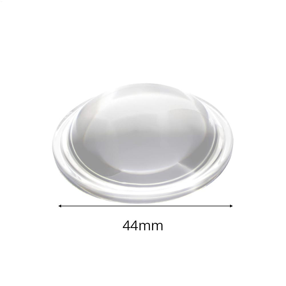 Lentille en verre convexe, loupe en verre optique, lentille en verre optique résistante aux hautes températures avec plus de 97 % de transmission de la lumière, pour projecteurs LED, lampes de voiture