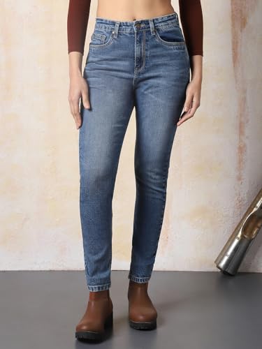 Image of High Star Women Skinny Fit Jeans Blue
