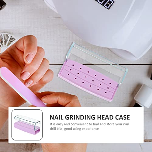 Organizador portátil para brocas de taladro de uñas miniatura 4