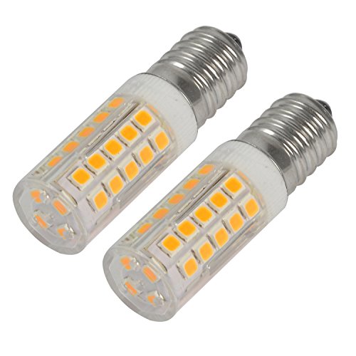 Reelco Mini E12 LED Light Bulbs 5Watt C7 Bulbs Warm White 3000K 120V Candelabra Bulb 40Watt Incandescent Bulbs Equivalent（2-Pack