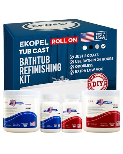 Ekopel 2K Roll On Tub Cast Bathtub Refinishing Kit –
