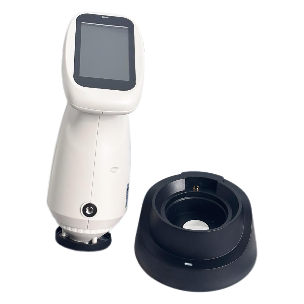 Digital Spectrocolorimeter Φ4mm Flat Single Aperture Colorimeter with Wavelength Range 400-700nm D/8 SCI/SCE Mode CMOS Dual Beam Splitting Sensor for Plastic Electronics Paint Ink Textile,Etc