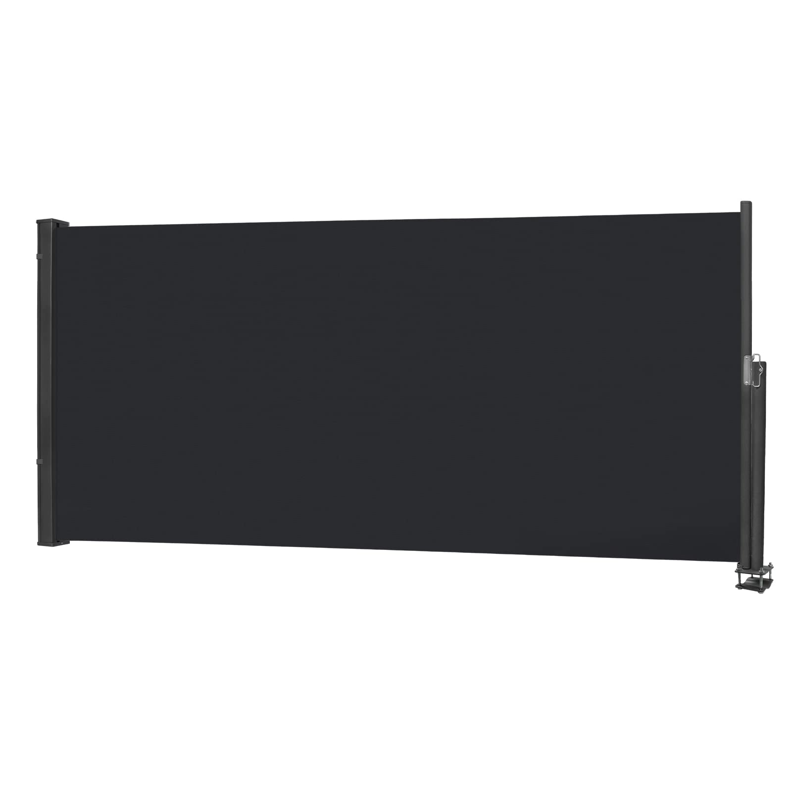 Store latéral rétractable 120x300cm anthracite NAIZY en polyester pour balcon