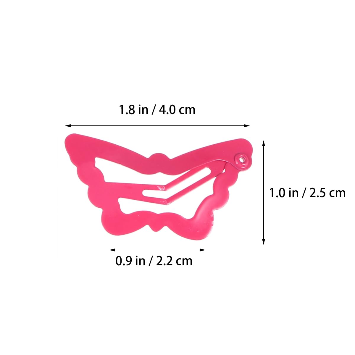 Candy Color Snap Hair Clips for Girls Toddlers 30Pcs Metal Butterfly Barrettes Snap Hair Accessories for Everyday Hairstyles and