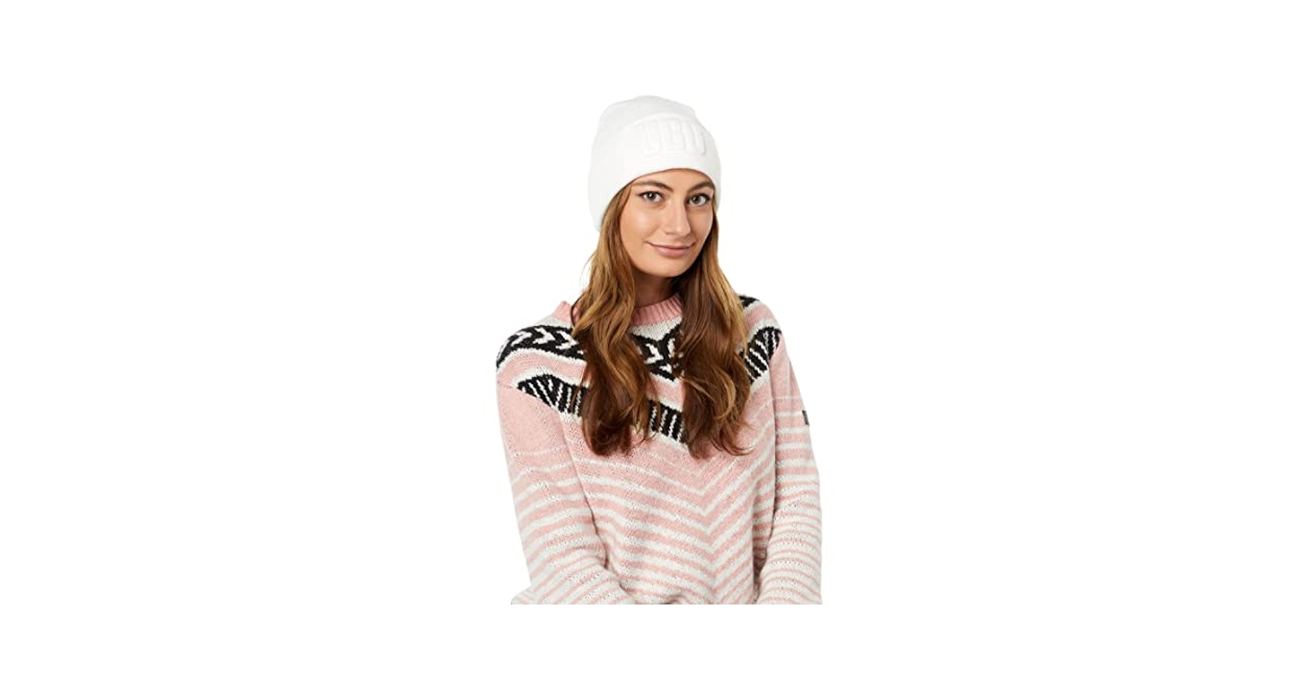 【新品】UGG 3D GRAPHIC LOGO BEANIE ニット帽　グレー 新 モデルファッション - 【新品】UGG 3D GRAPHIC LOGO BEANIE