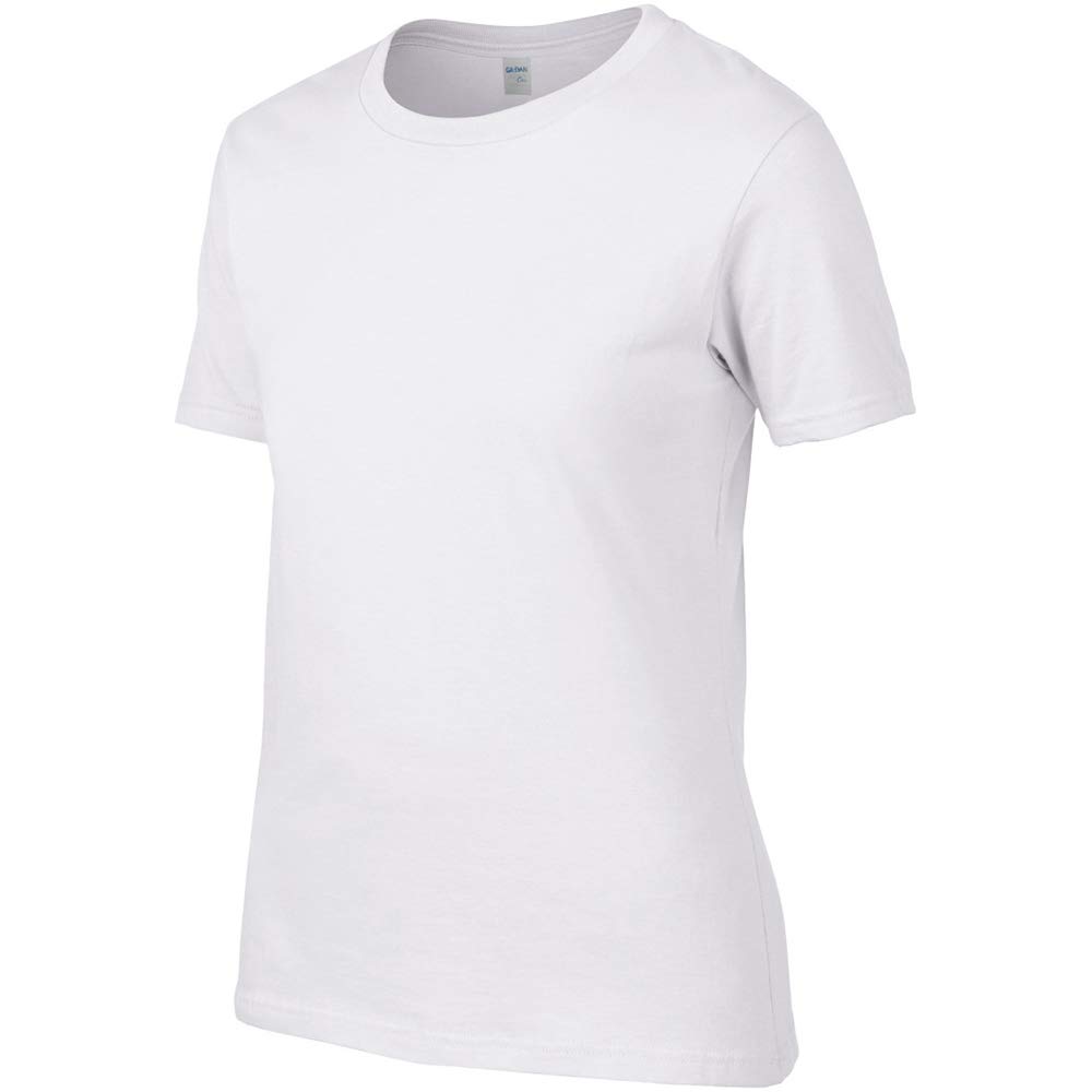Gildan - T-Shirt Coton - Femmes (M) (Blanc)
