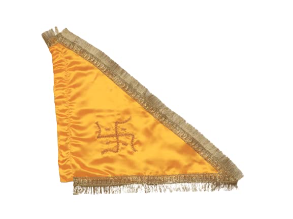 RUDRANSH Yellow SWASTIK Flag/jhanda outdoor Flag/small Size Jhanda/dhwaj for Temple Best for Religious Purpose (50cm) (B09XQBSG8D) Amazon Price History, Amazon Price Tracker