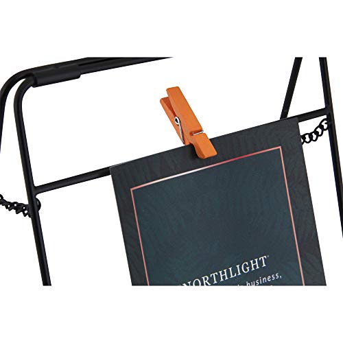 Northlight 9.75" Contemporary Clip On 4" X 6" Photo Picture Frame - Black #TOP4