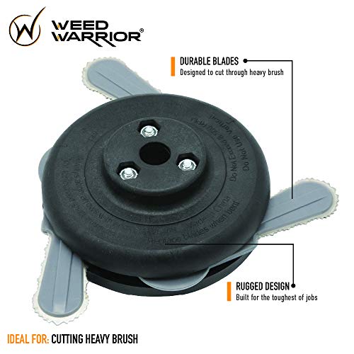 image for Weed Warrior Brush Cutter Weed Trimmer Blade Head, Universal Fit, Brow