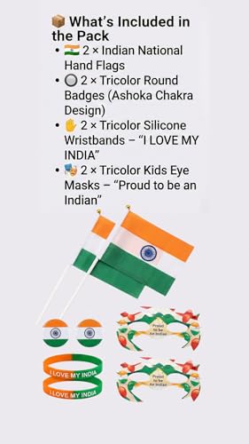 Image of TASHVIKA'S Independence Day & Republic Day Patriotic Combo Kit