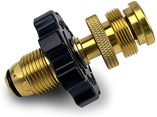 BLUEFIRE Universal Fit Propane Tank Adapter Convert QCC1 Type 1 to CGA 600 Devices Torch Burner Heater Connect 20lb LP Service Valve to Appliance Tools Fuel on 1lb Handheld MAPP MAP Gas Cylinder