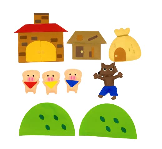 Amazon.co.jp: てくてくも おはなしエプロン® 3匹の子豚 3びき