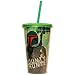 Star Wars Boba Fett Plastic Cold Cup with Lid and Straw, 16-ounces