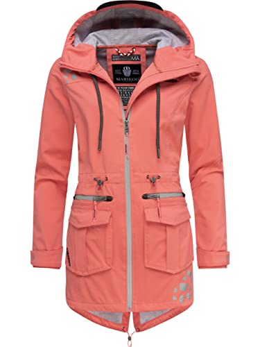 MARIKOO Damen Softshellmantel Softshelljacke Outdoorjacke Übergangsjacke...