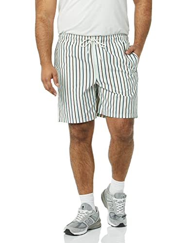 Image of Amazon Essentials Men's 8 inch Inseam Relaxed-Fit Cotton Drawstring Pull-On Walk Shorts, Summer-Weight