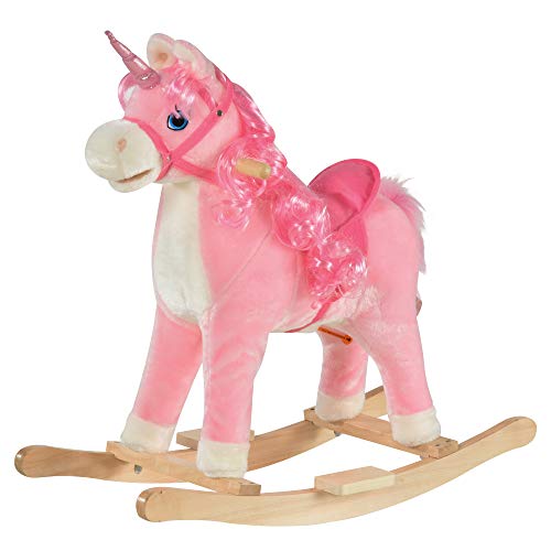 DE.CAR – Peluche Unicorno Che Cammina Con Luci E Suoni – 25 Cm – Per Bambini 18+ Mesi