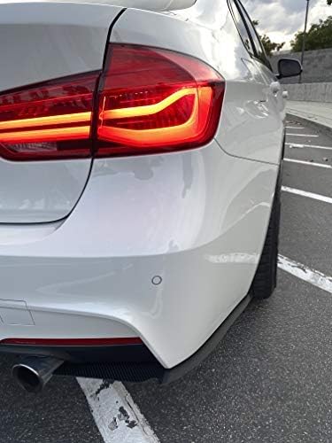Carbon Fiber Rear Bumper Extension Splitters Diffuser Fits BMW 2013-2018 3 series F30 335i 340i 328i 330i 2