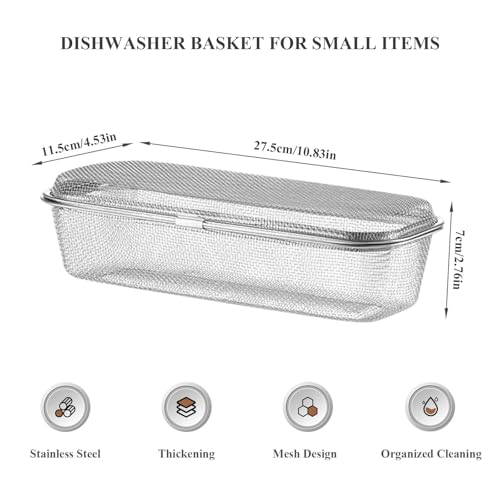 Panier de lave-vaisselle en acier inoxydable pour couverts et petits objets - 3