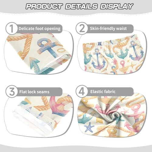 KLL Anchors and Ropes Toddler Baby Girl Legging Stretch High Waisted Athleisure Pants Running3