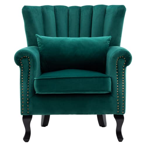 chairus Mid-Century Modern Accent Chair Comfy Single Sofa Chair C...