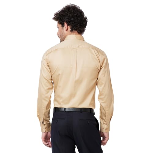Image of KENNETH COLE New York Mens Slim Fit Cotton Spread Collar Long Sleeve Solid Patch Pocket at Chest Formal Shirt