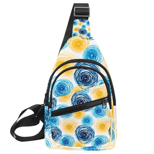 Sac à dos à bandoulière multicolore ergonomique 30x18cm compact et léger